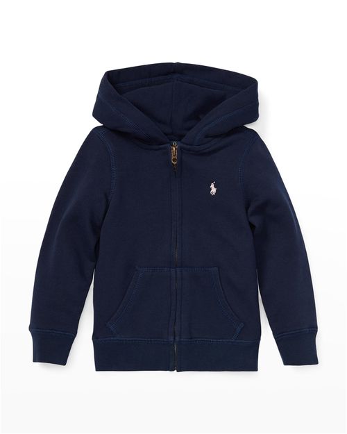 Girl's Drapey Terry Zip Hoodie