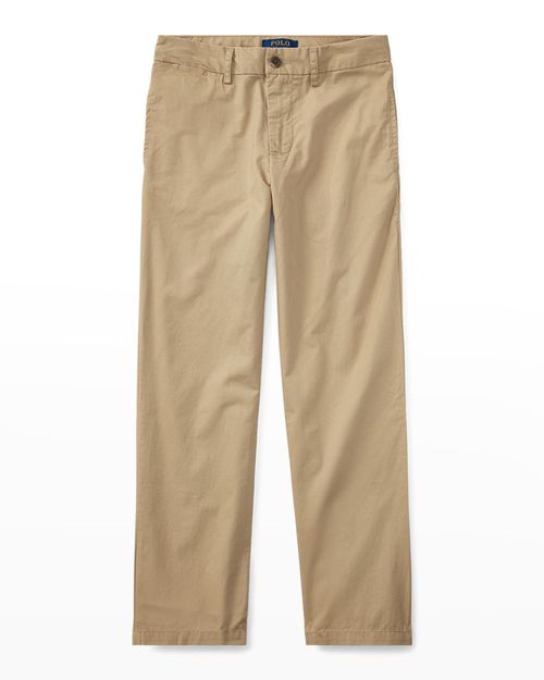 Boy's Flat Front Chino Pants