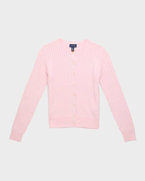 Girl's Mini Cable Knit Sweater