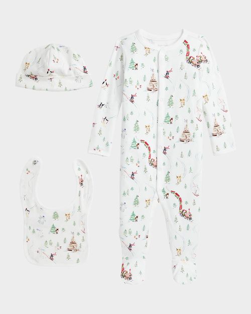 Boy's Christmas Themed Three-Piece Gift Set, Size 3M-9M
