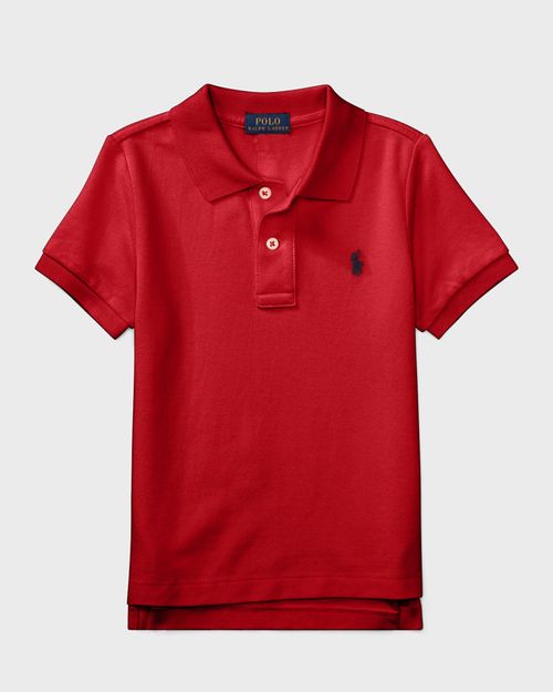 Short-Sleeve Logo Embroidery Polo Shirt, Size 2-7