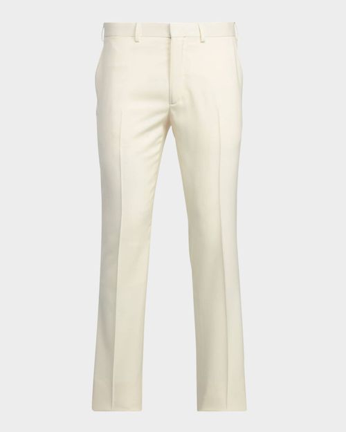 Men's Wool Straight-Leg Trousers