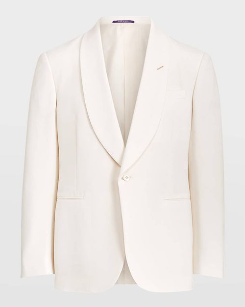 Men's Wool-Silk Shawl Dinner Jacket