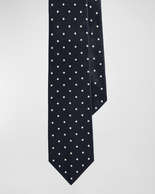 Men's Polka Dot Silk Tie