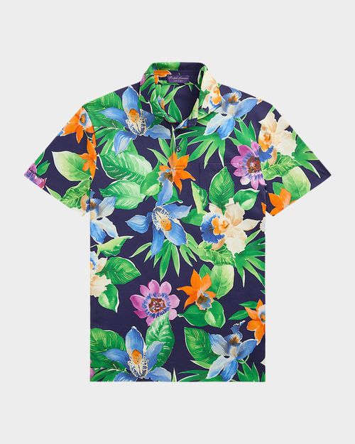 Men's Tropical Jersey Polo Shirt