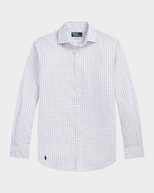 Men's Classic-Fit Tattersall Poplin Sport Shirt