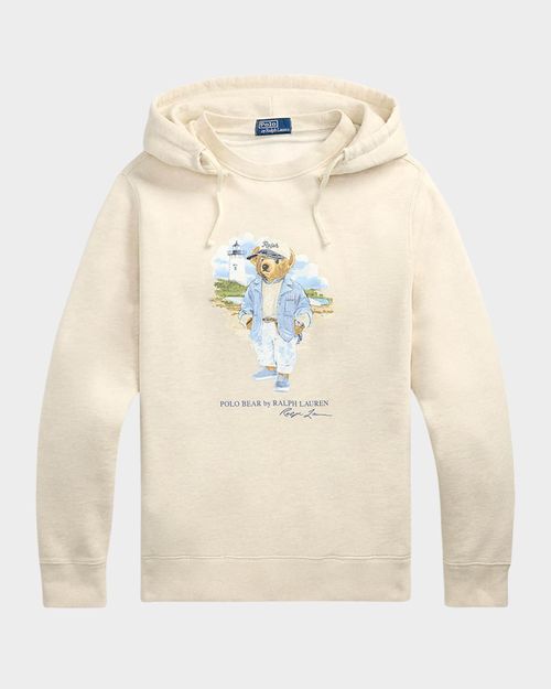 Men's Polo Bear Slub Fleece Hoodie