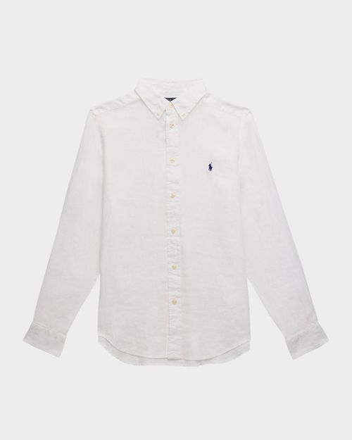 Boy's Classic Embroidered Sport Shirt