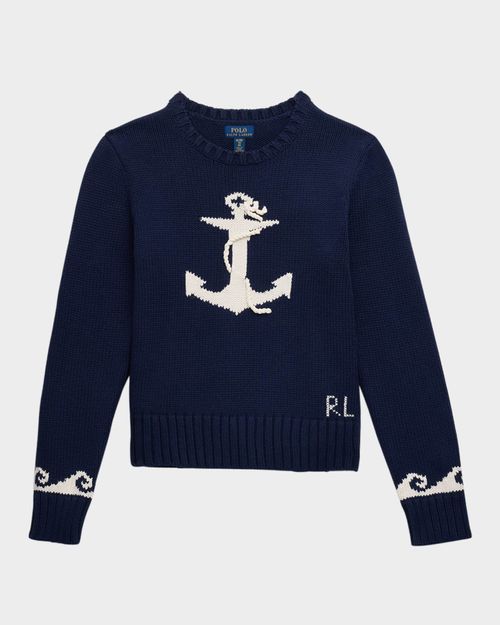 Boy's Nautical Inspired Sweater, Size S-XL