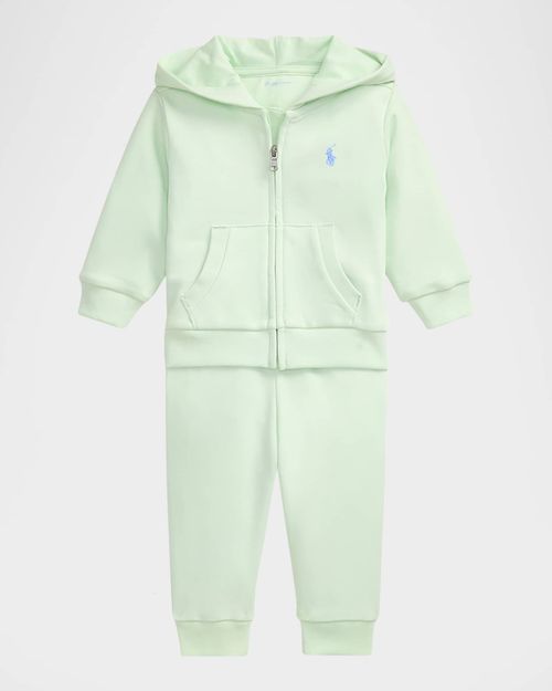 Boy's French Terry Hoodie and Pants Set, Size 3M-24M