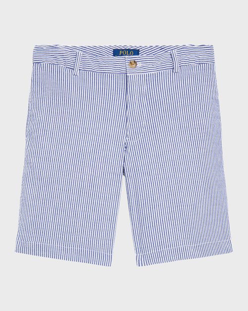 Boy's Seersucker Preppy Shorts