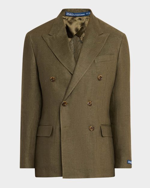Men's Polo Soft Tailored Linen Suit Jacket
