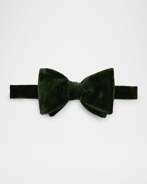 Men's Pre-Tied Velvet Bow Tie
