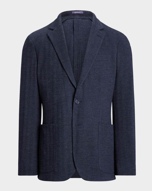 Men's Hadley Hand-Tailored Herringbone Jacket