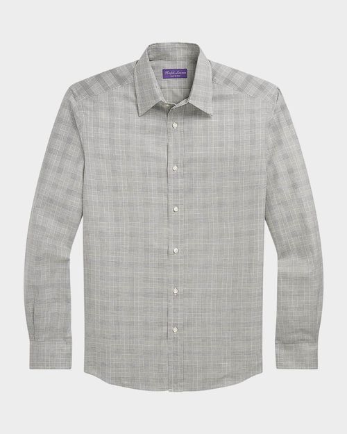 Men's Glen Plaid Flannel Shirt