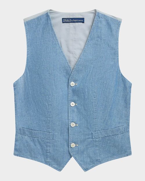 Cotton Chambray Vest