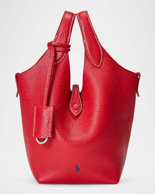 Polo Play Pebbled Leather Crossbody Bag