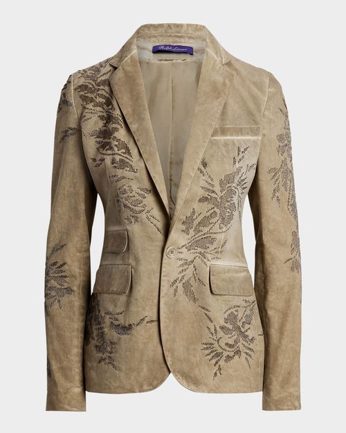 Parker Embellished Cotton Chino Jacket