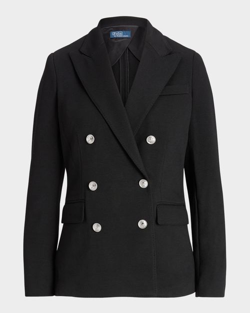 Knit Double-Breasted Blazer
