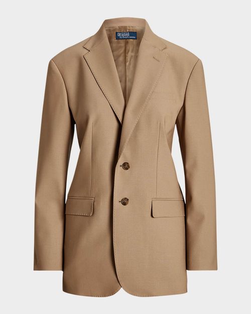 Stretch Wool-Blend Blazer
