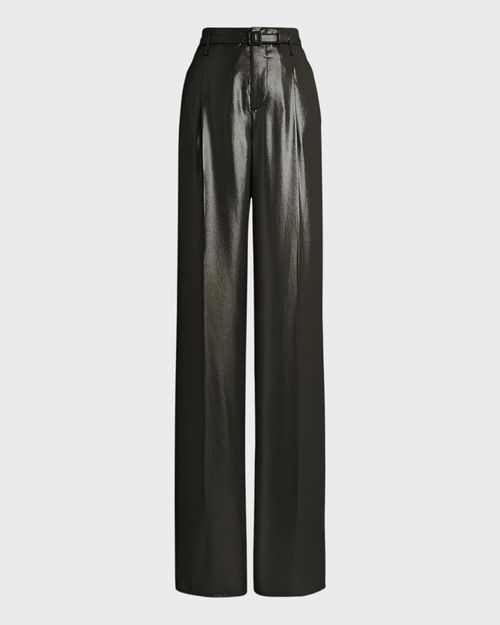 Acklie Liquid Foil Wide Leg Pants