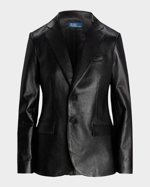 Lambskin Leather Blazer