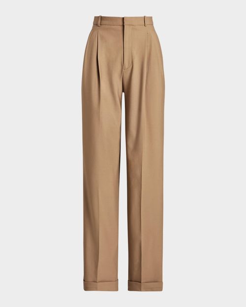 Full-Length Pleated Pants